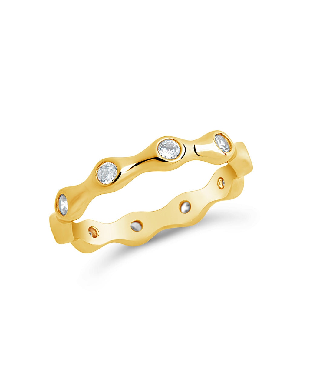 Maelynn Band Ring Ring Sterling Forever Gold 6 