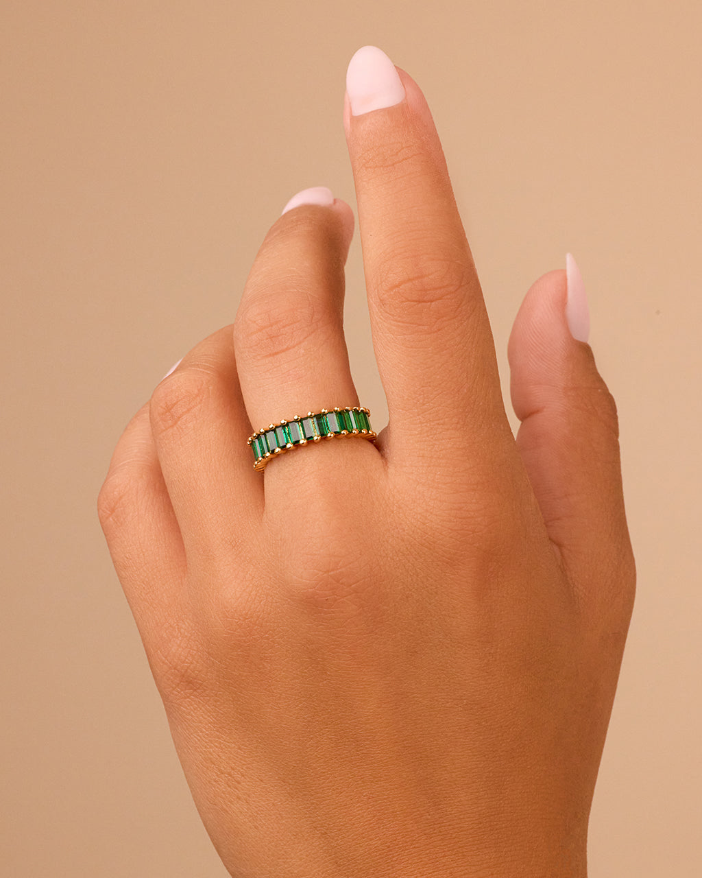 Caroline Rainbow CZ Eternity Band Ring