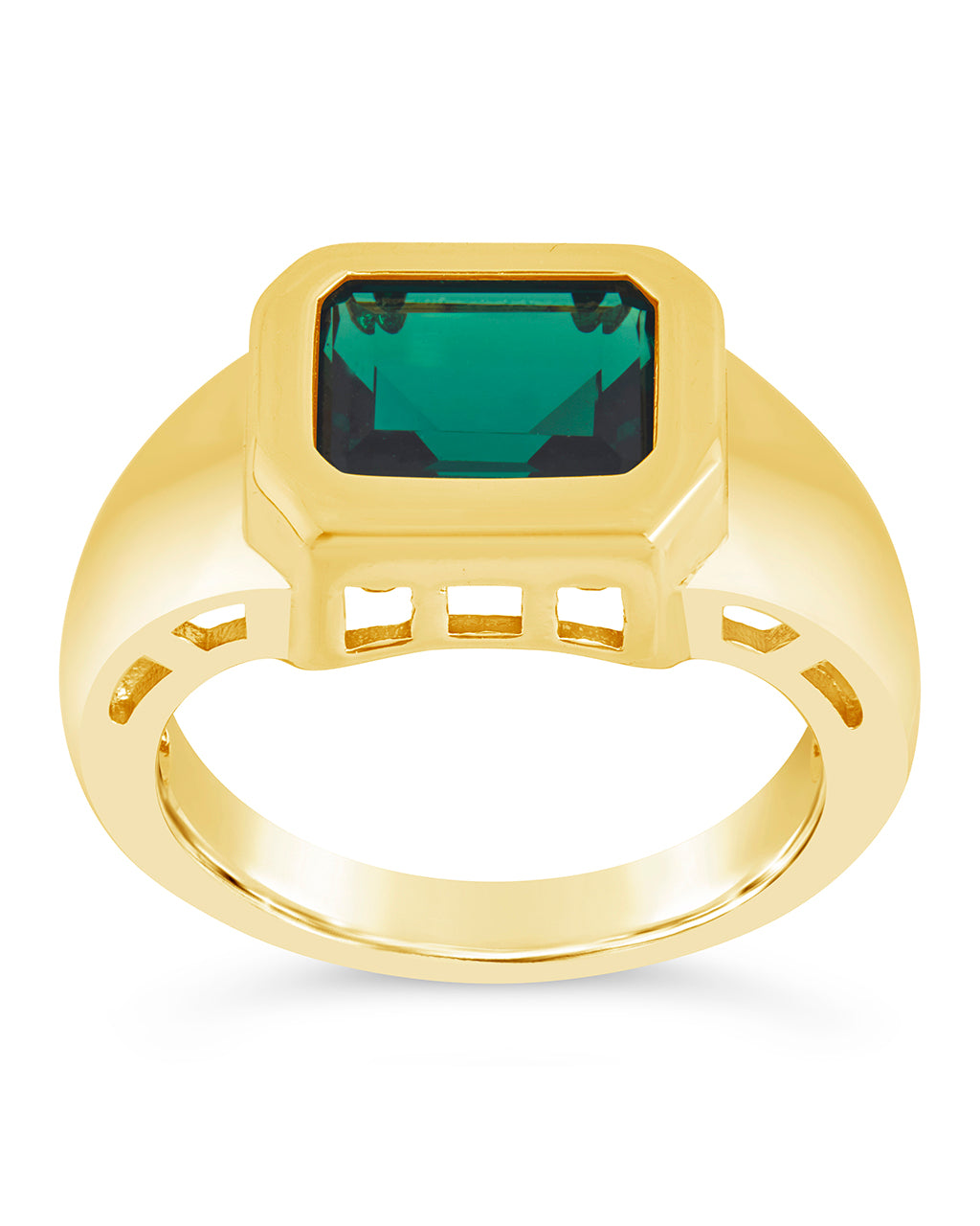 Calder CZ Statement Signet Ring