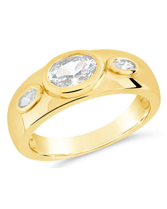 Soren Oval CZ Ring