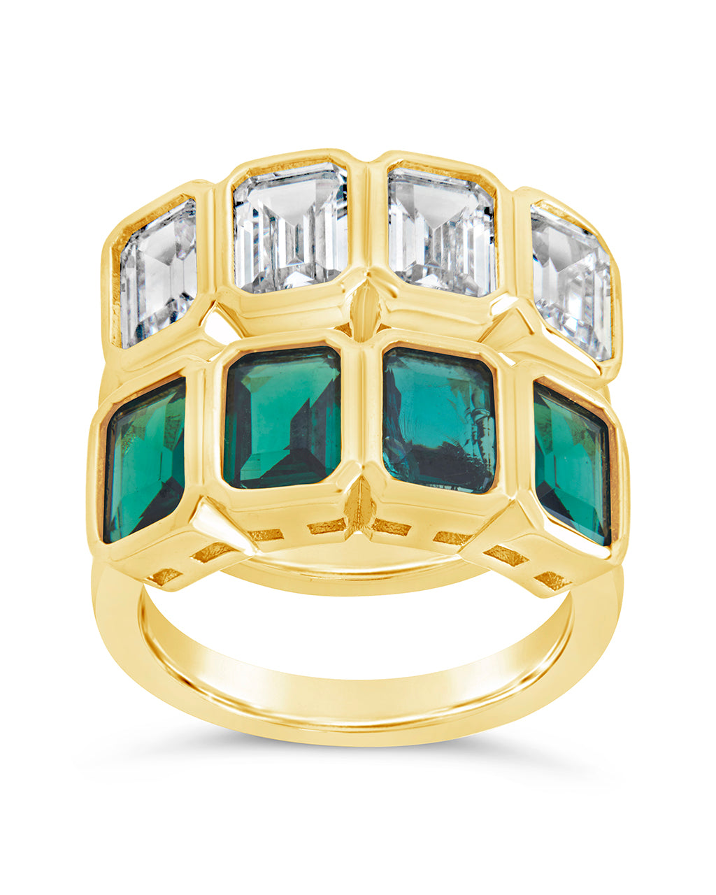 Harlen Bezel CZ Ring Set