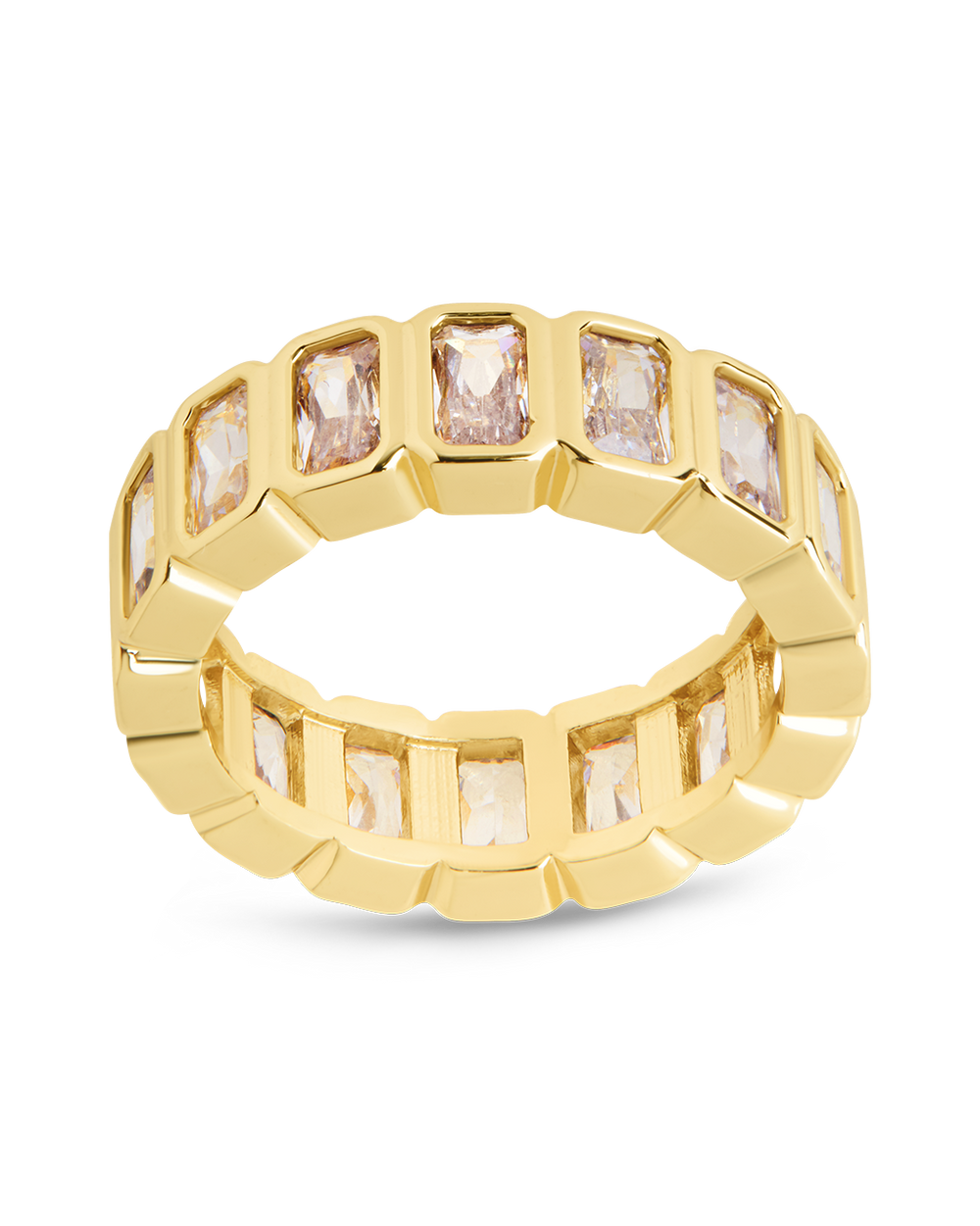 Jackie Bezel CZ Station Ring