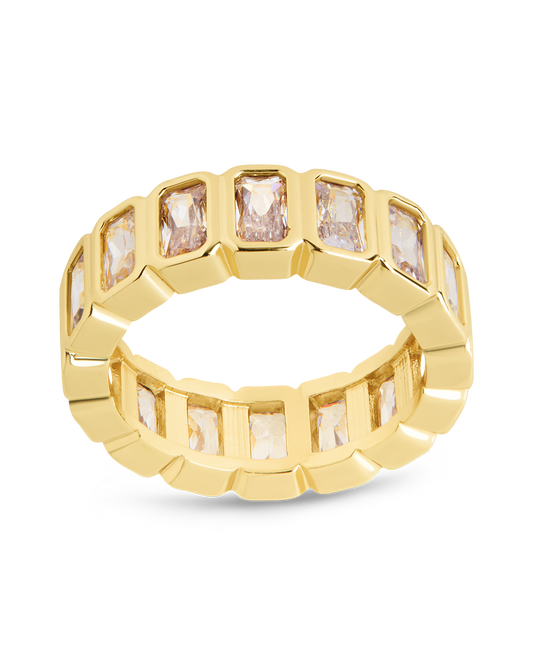 Jackie Bezel CZ Station Ring