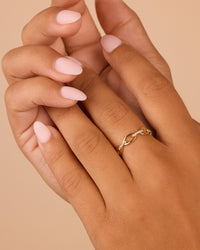 Sterling Silver Open Chain Link Ring