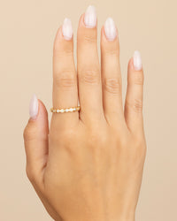 Sterling Silver CZ Bezel Band Ring
