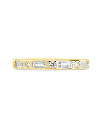 Sterling Silver Ethel CZ Band Ring - Sterling Forever