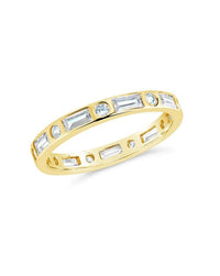 Sterling Silver Ethel CZ Band Ring - Sterling Forever
