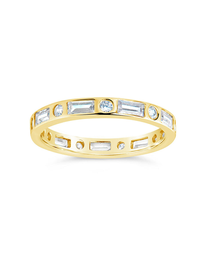 Sterling Silver Ethel CZ Band Ring