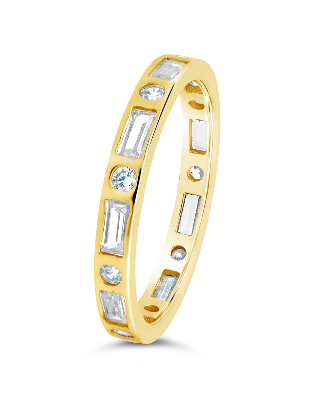 Sterling Silver Ethel CZ Band Ring - Sterling Forever