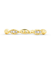 Sterling Silver Lydia CZ Bubble Ring