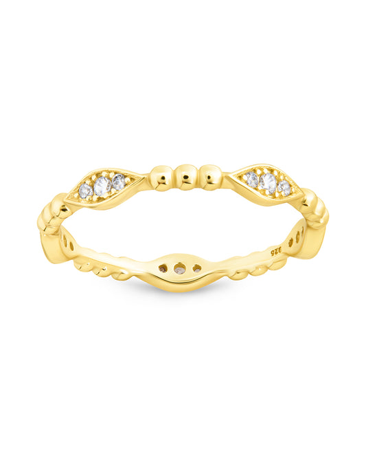 Sterling Silver Lydia CZ Bubble Ring