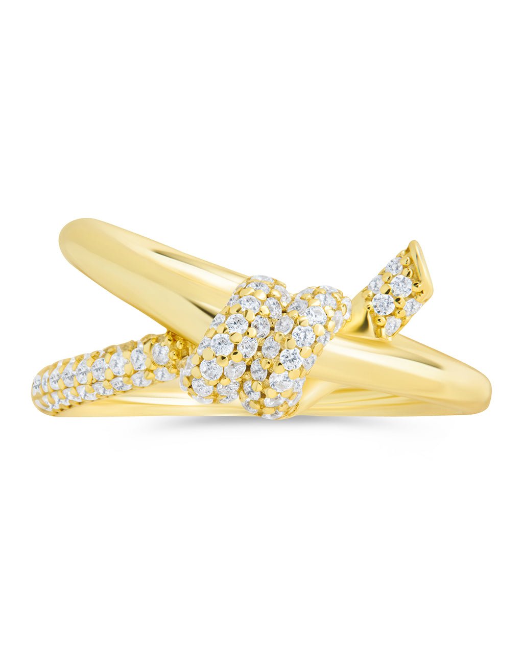 Sterling Silver Irene CZ Twisted Ring – Sterling Forever