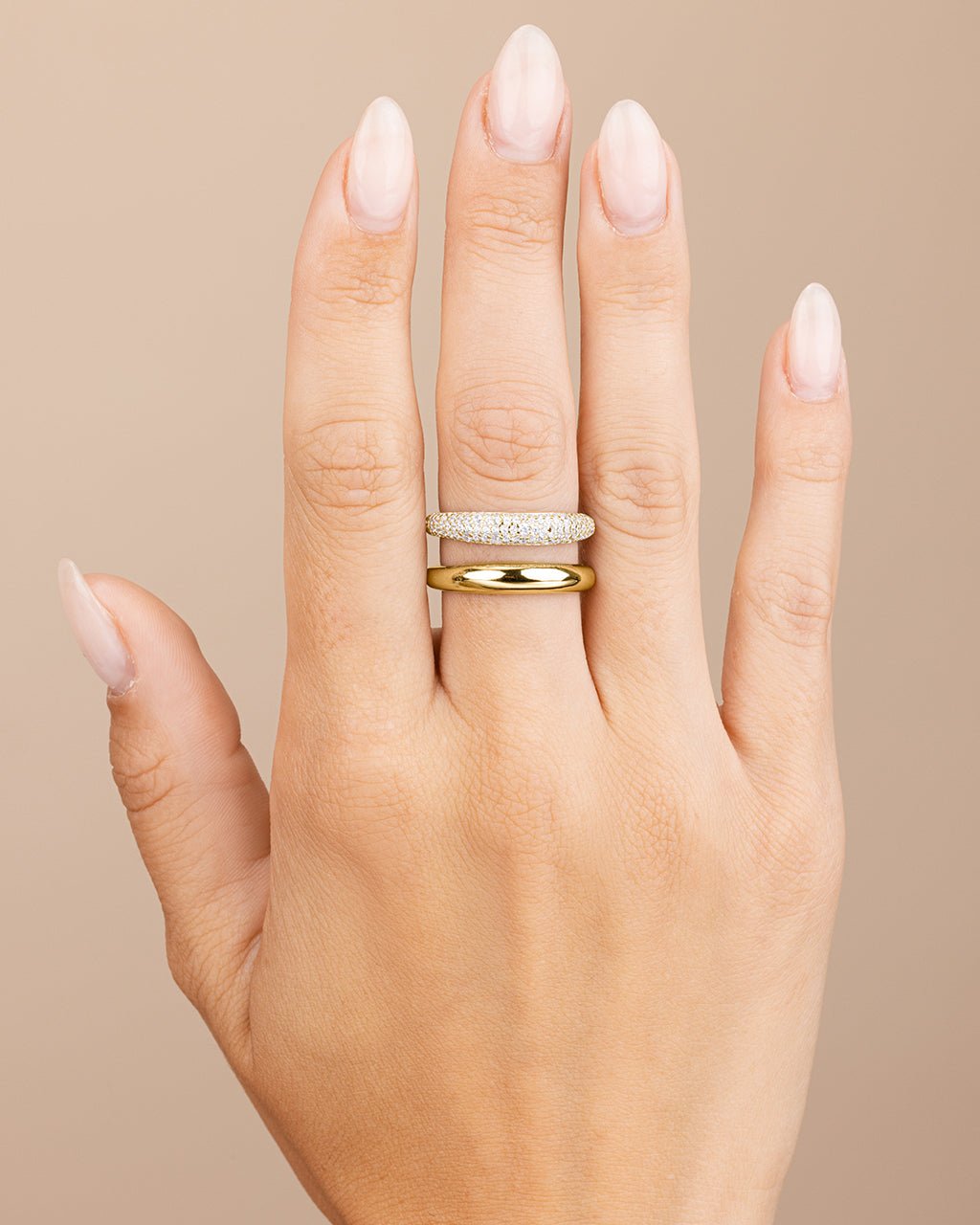 Sterling Silver Maisey CZ Studded Open Ring - Sterling Forever