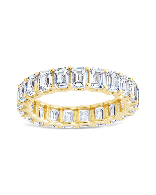 Sterling Silver Rio Baguette CZ Ring