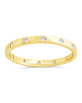 Sterling Silver Mindy CZ Studded Ring - Sterling Forever