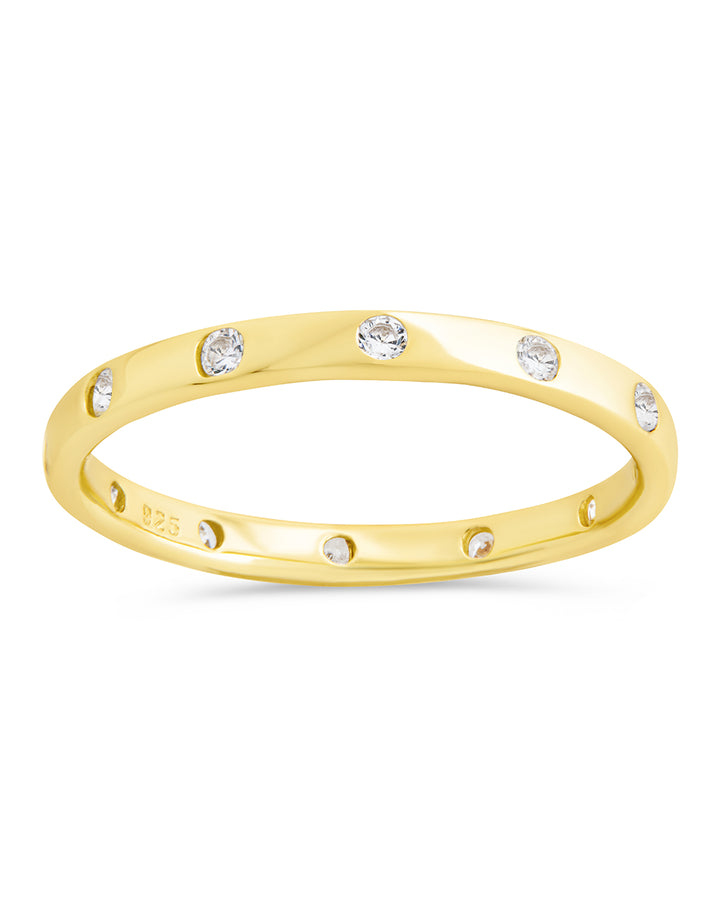 Sterling Silver Mindy CZ Studded Ring
