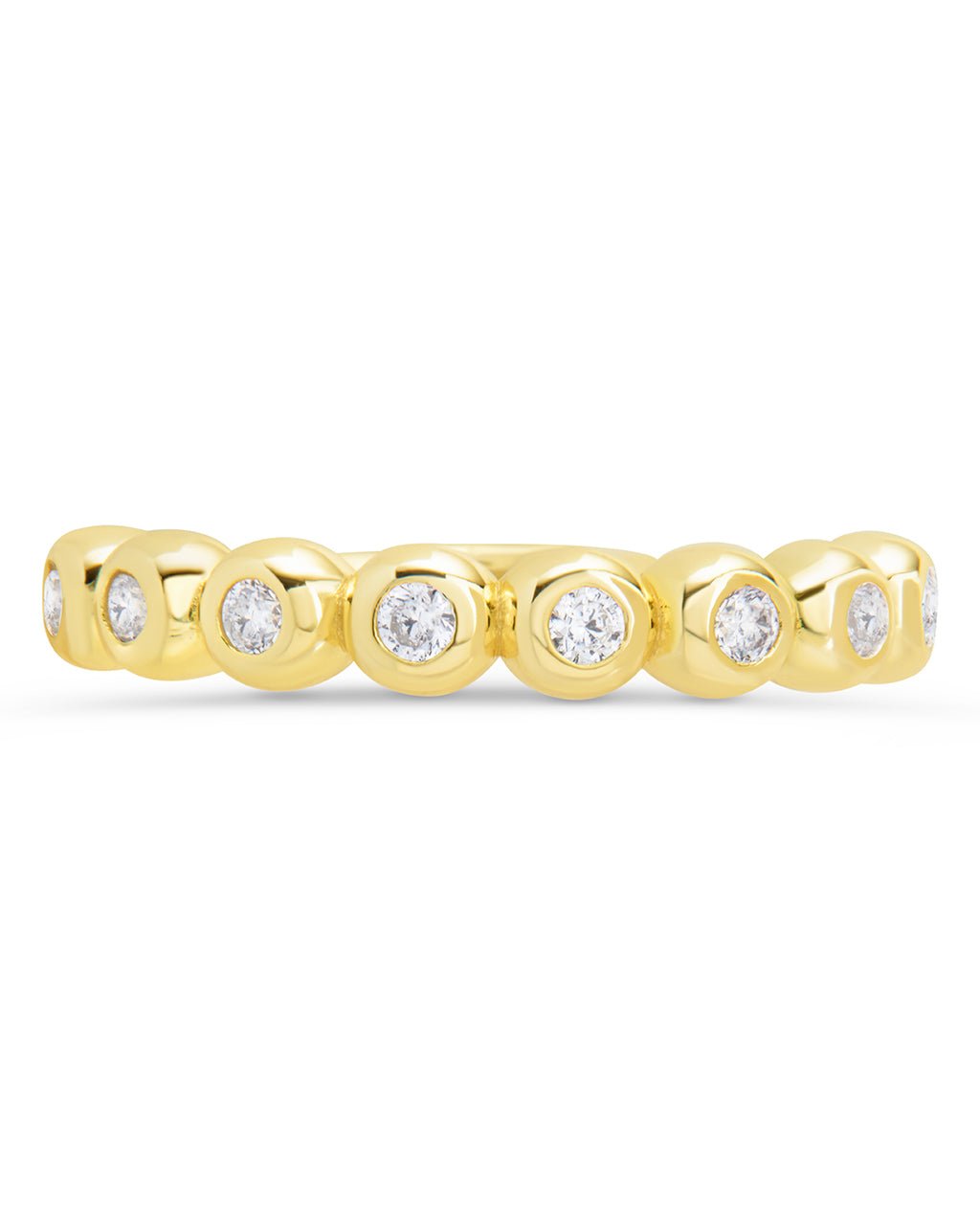 Sterling Silver Trisha CZ Bezel Ring - Sterling Forever