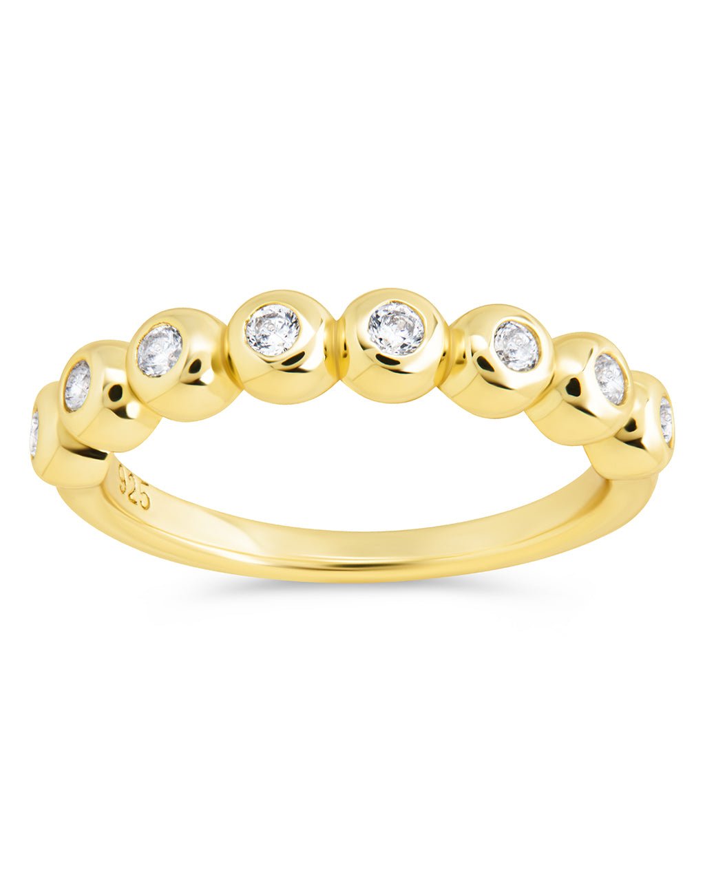 Sterling Silver Trisha CZ Bezel Ring - Sterling Forever