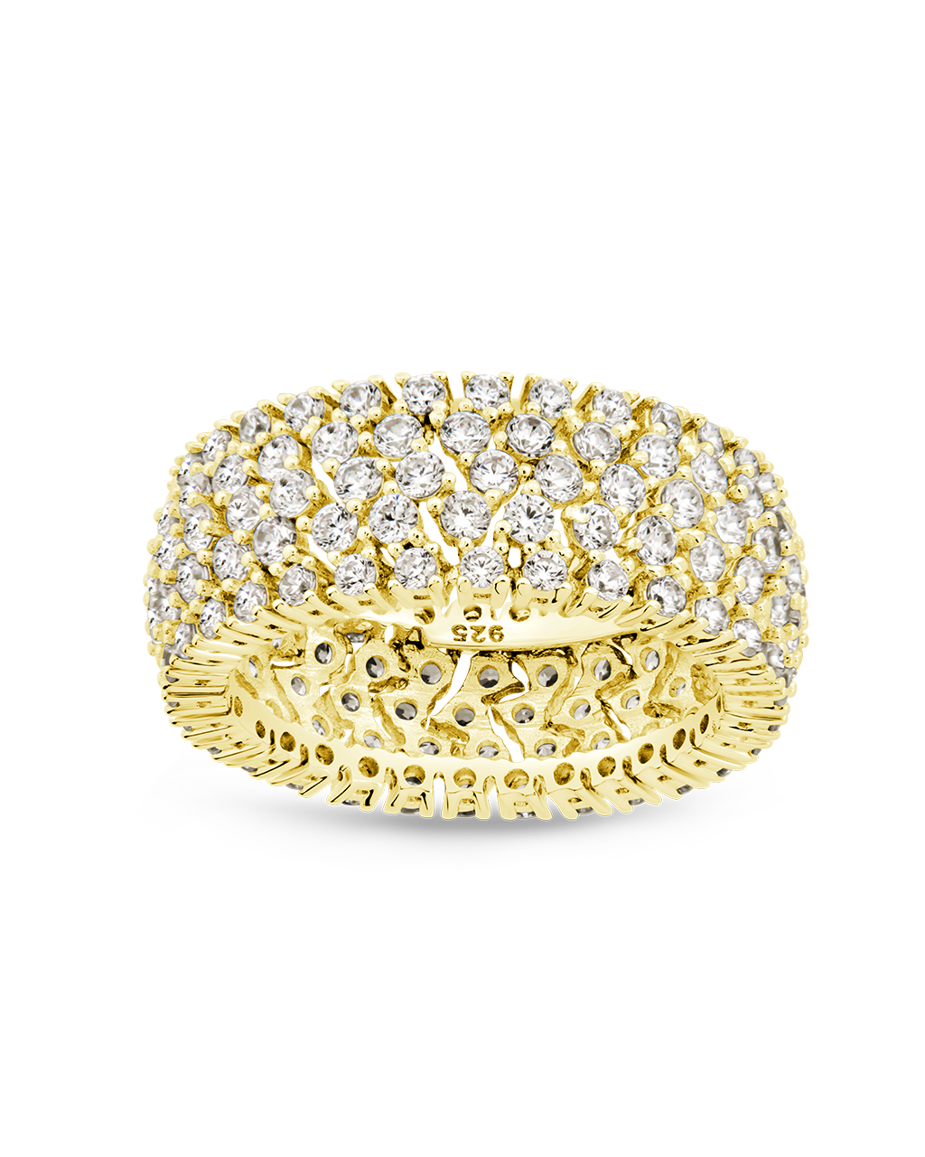 Sterling Silver Yvonne CZ Stacking Ring