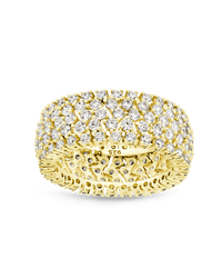 Sterling Silver Yvonne CZ Stacking Ring - Sterling Forever