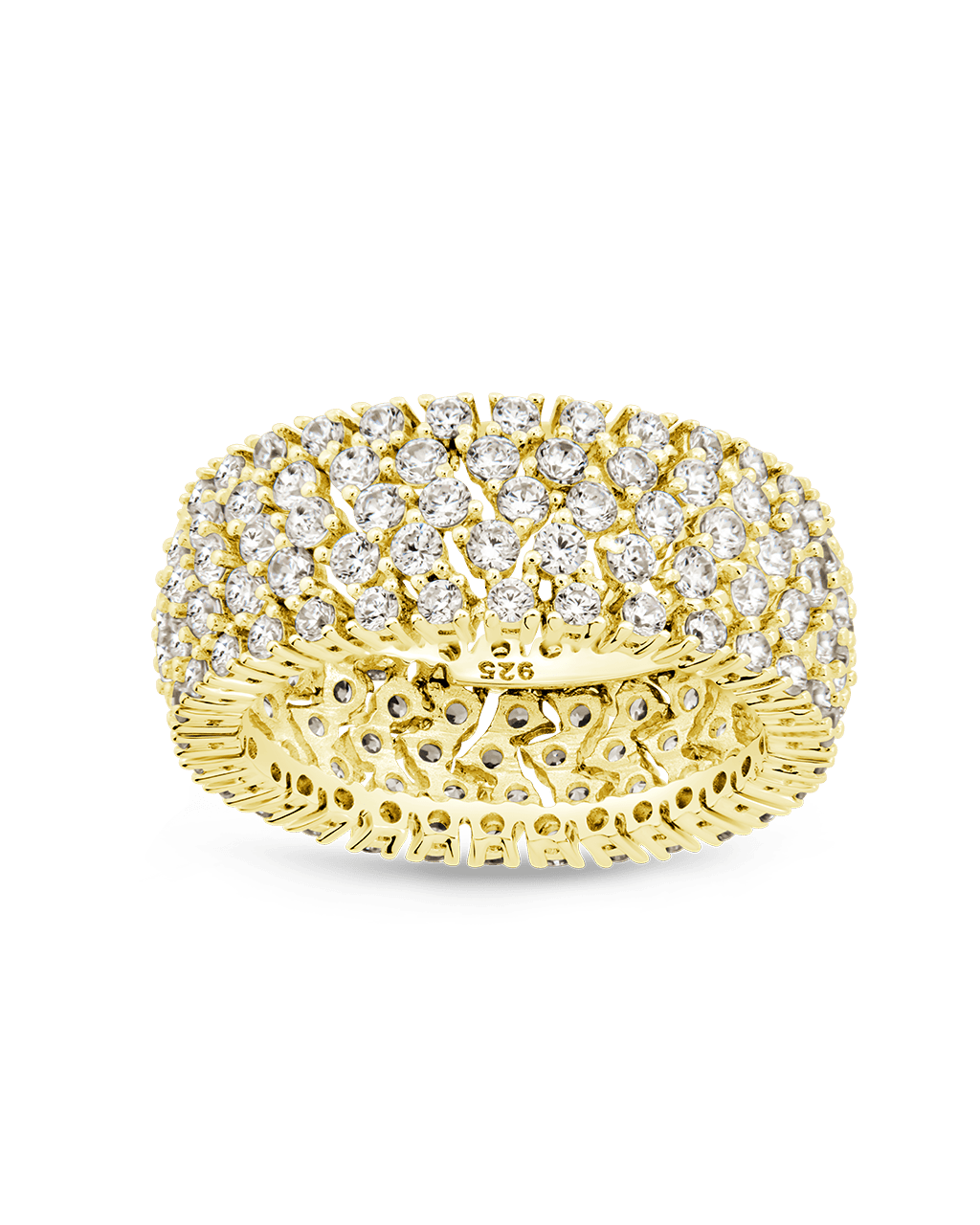 Sterling Silver Yvonne CZ Stacking Ring - Sterling Forever