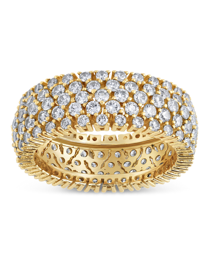 Sterling Silver Yvonne CZ Stacking Ring