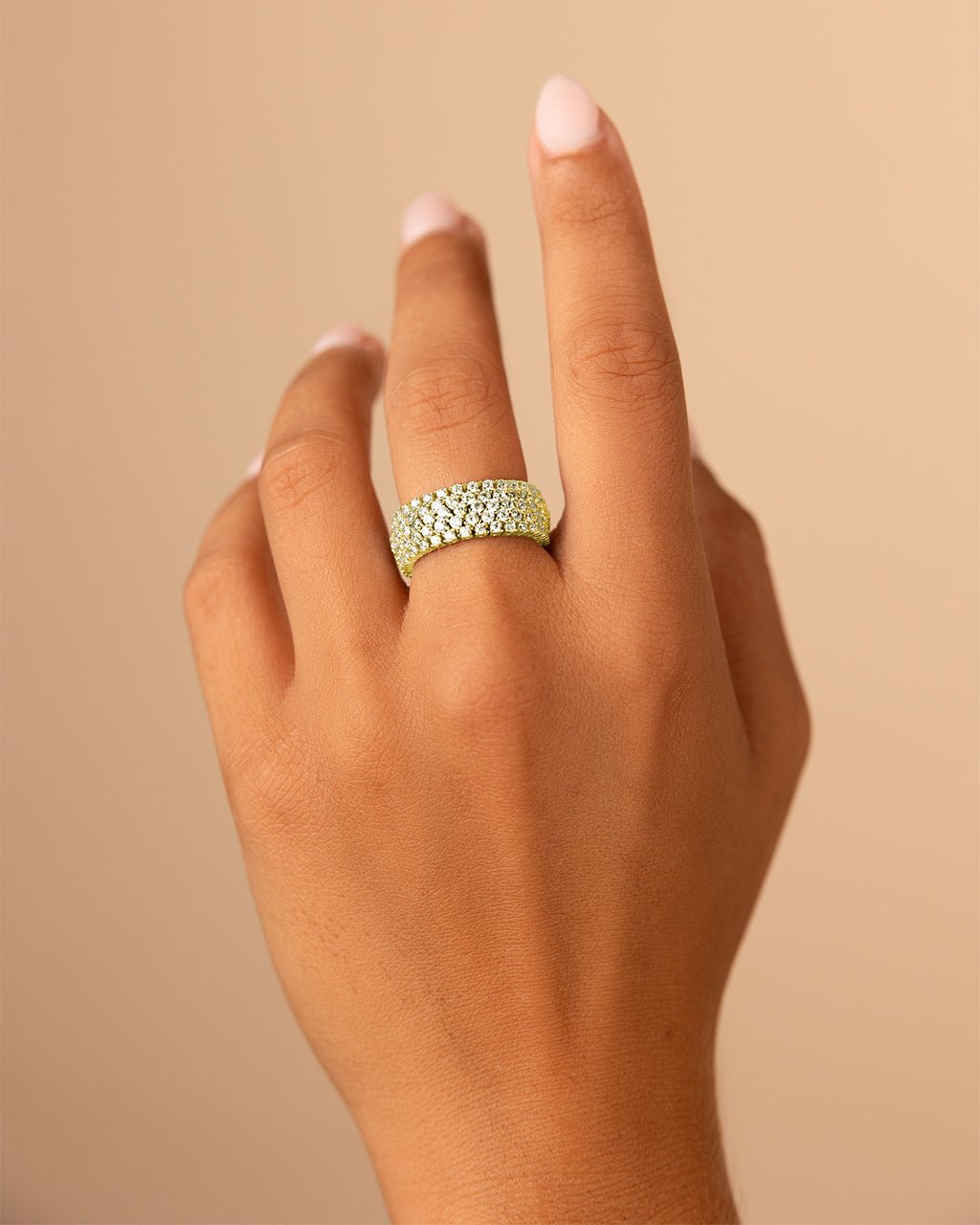 Sterling Silver Yvonne CZ Stacking Ring - Sterling Forever