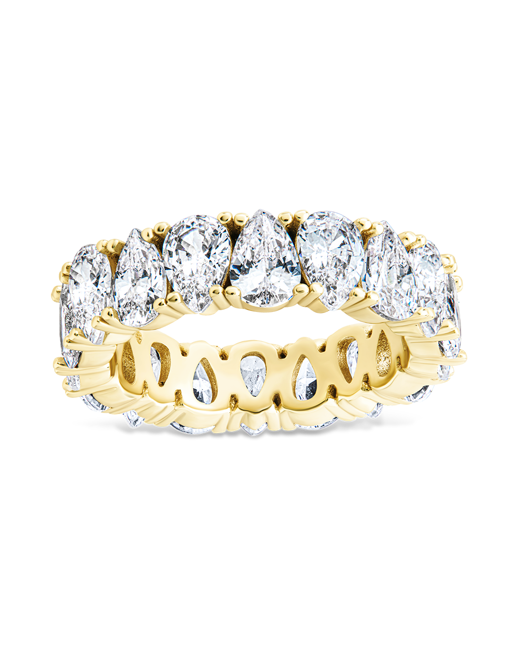 Sterling Silver Janis CZ Eternity Band Ring - Sterling Forever