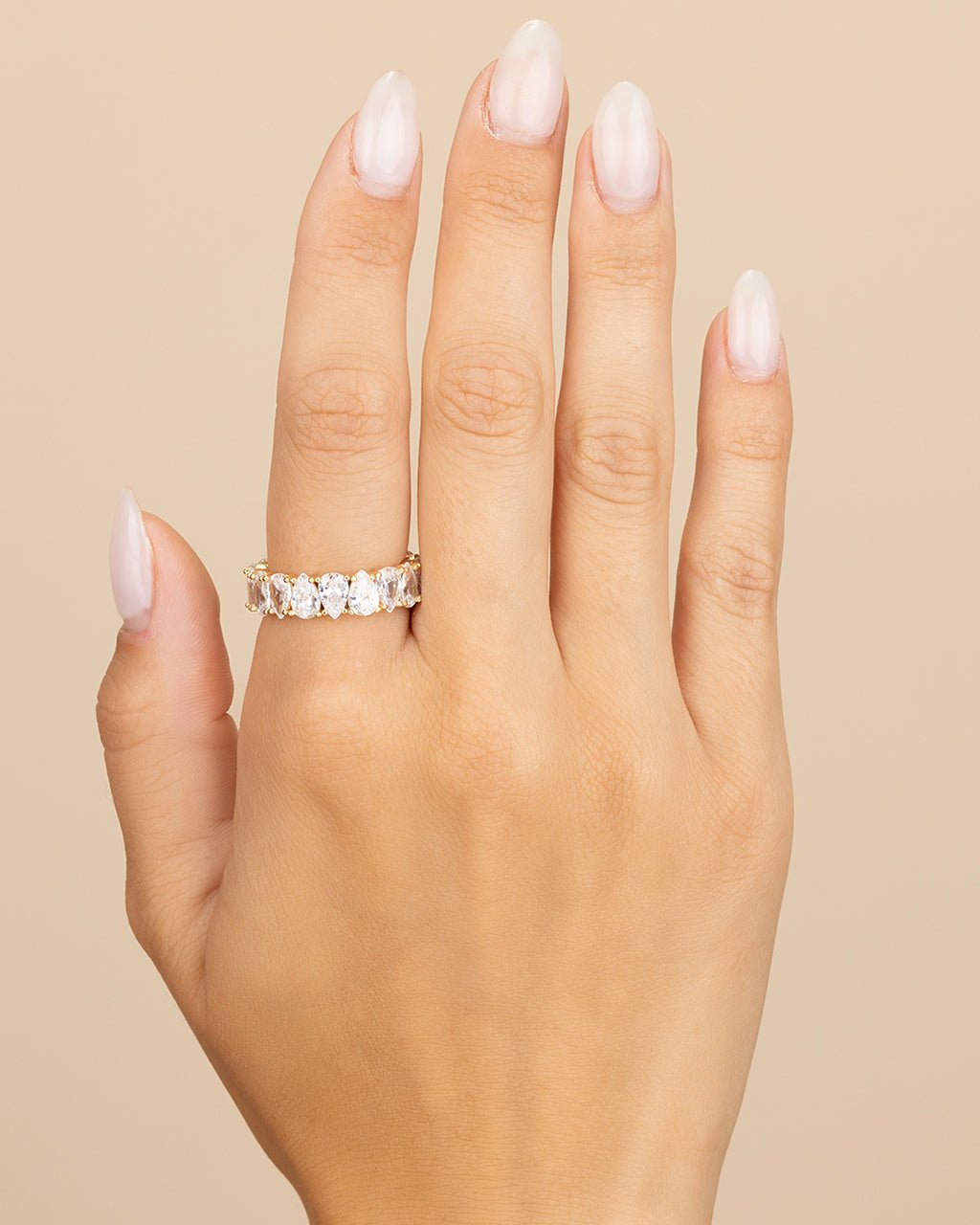 Sterling Silver Janis CZ Eternity Band Ring - Sterling Forever