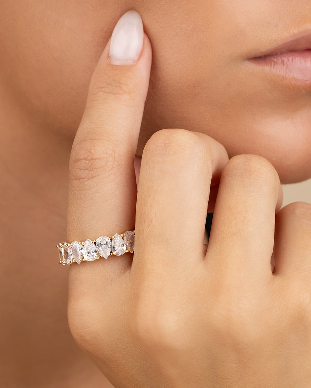 Sterling Silver Janis CZ Eternity Band Ring - Sterling Forever