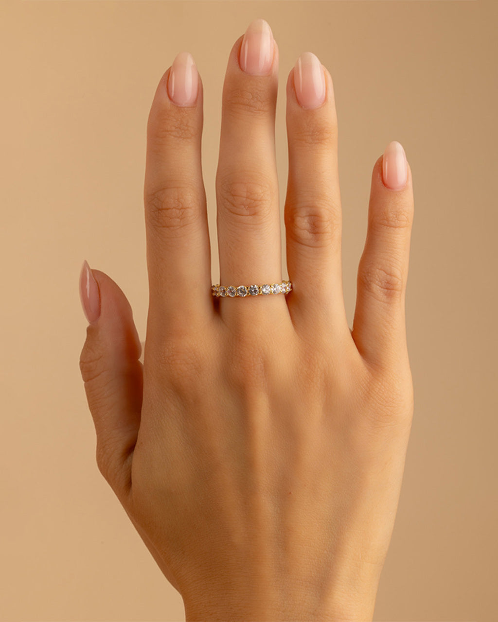 Sterling Silver Gracie CZ Eternity Ring