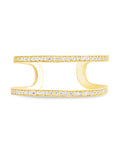 Sterling Silver Wendy CZ Stacking Open Band Ring