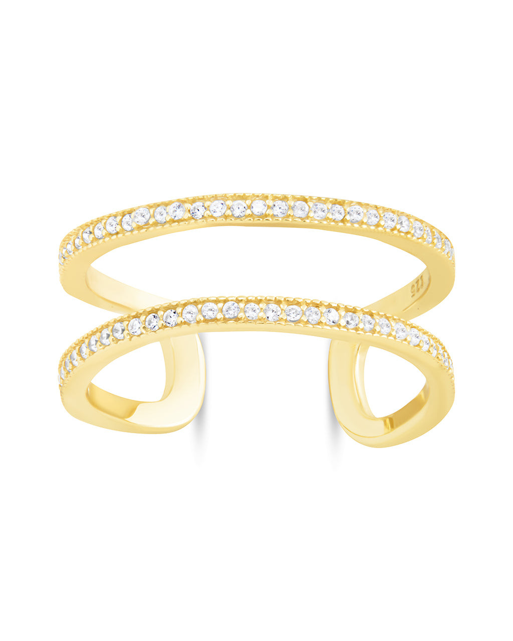 Wendy CZ Stacking Open Band Ring