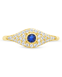 Sterling Silver Mozzie Evil Eye Ring - Sterling Forever