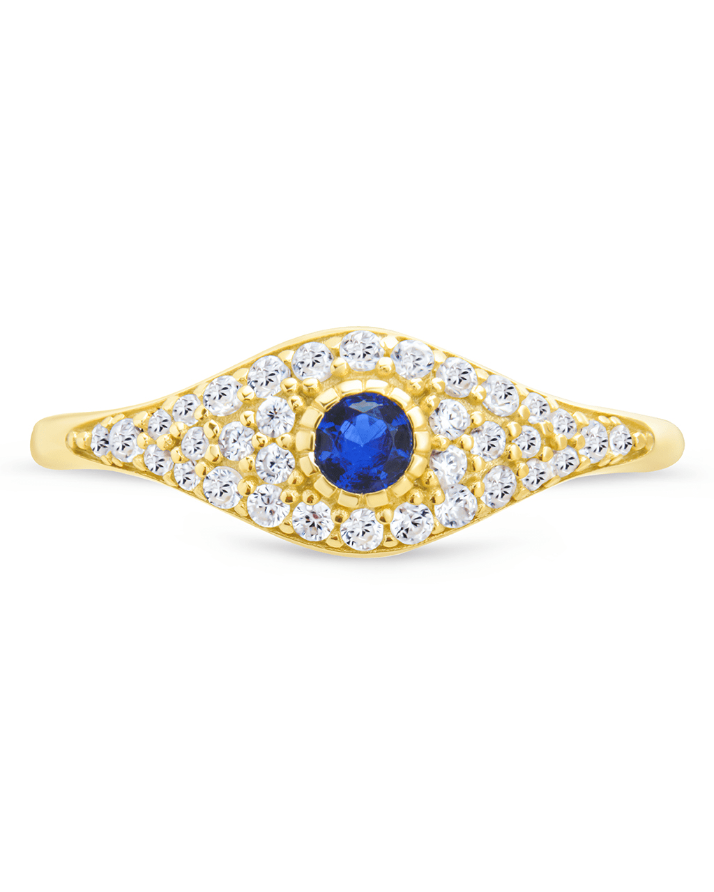 Sterling Silver Mozzie Evil Eye Ring - Sterling Forever