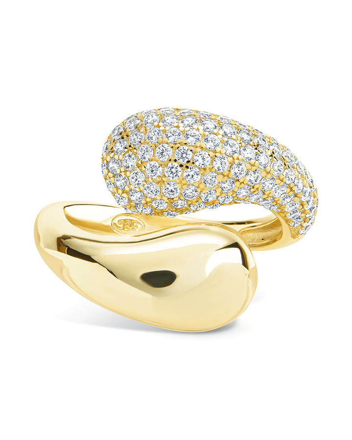 Sterling Silver Cecilia CZ Open Ring