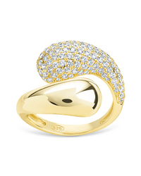 Sterling Silver Cecilia CZ Open Ring - Sterling Forever