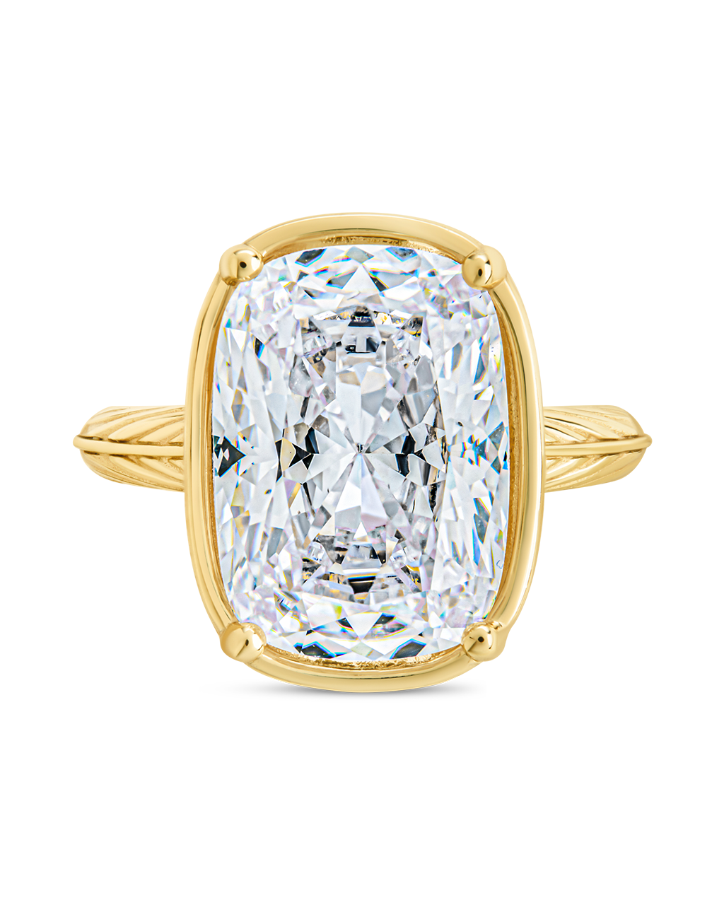 Sterling Silver Elongated Cushion Cocktail Ring