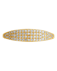 Sterling Silver Pave Signet Ring - Sterling Forever
