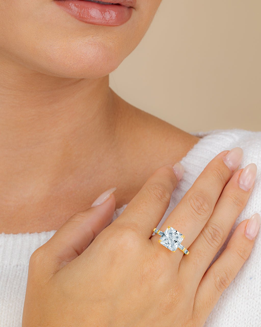 Sterling Silver Princess Baguette Ring - Sterling Forever