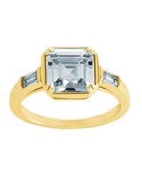 Sterling Silver Asscher Baguette Ring - Sterling Forever