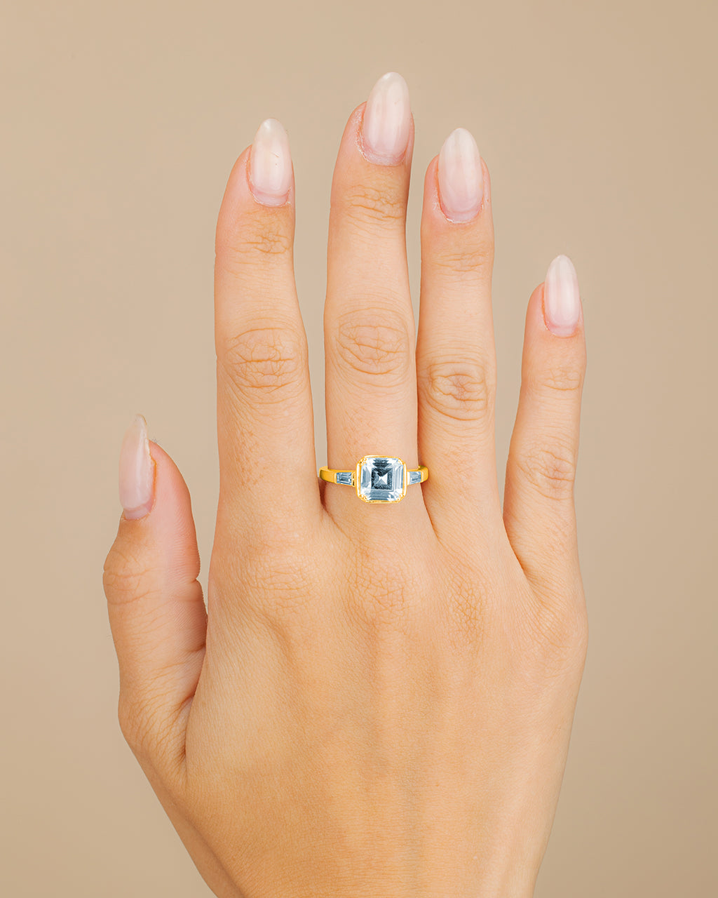 Sterling Silver Asscher Baguette Ring