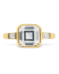 Sterling Silver Asscher Baguette Ring - Sterling Forever