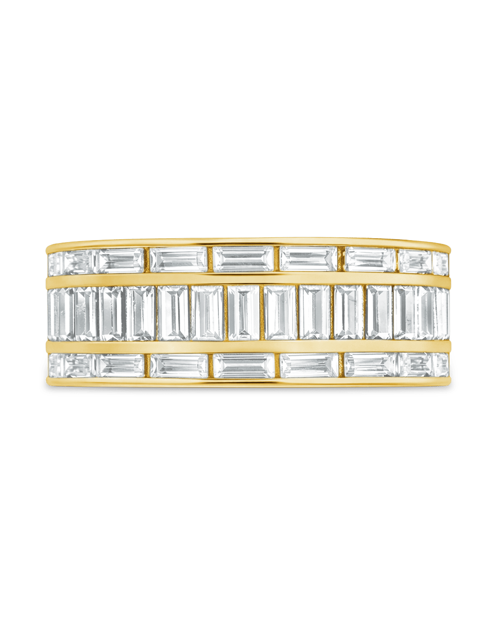 Sterling Silver Kate Baguette Eternity Ring - Sterling Forever