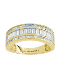 Sterling Silver Kate Baguette Eternity Ring - Sterling Forever