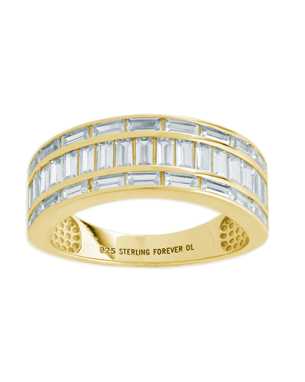 Sterling Silver Kate Baguette Eternity Ring - Sterling Forever