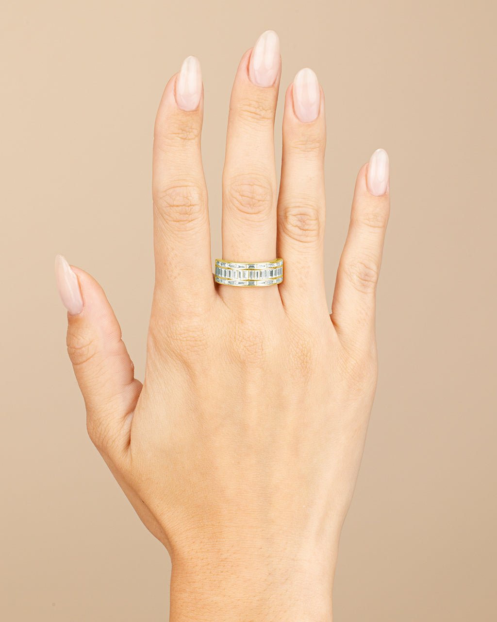 Sterling Silver Kate Baguette Eternity Ring - Sterling Forever