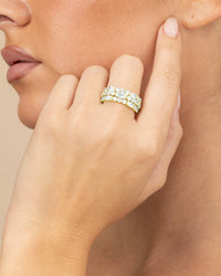 Sterling Silver Kornelia Eternity Ring - Sterling Forever