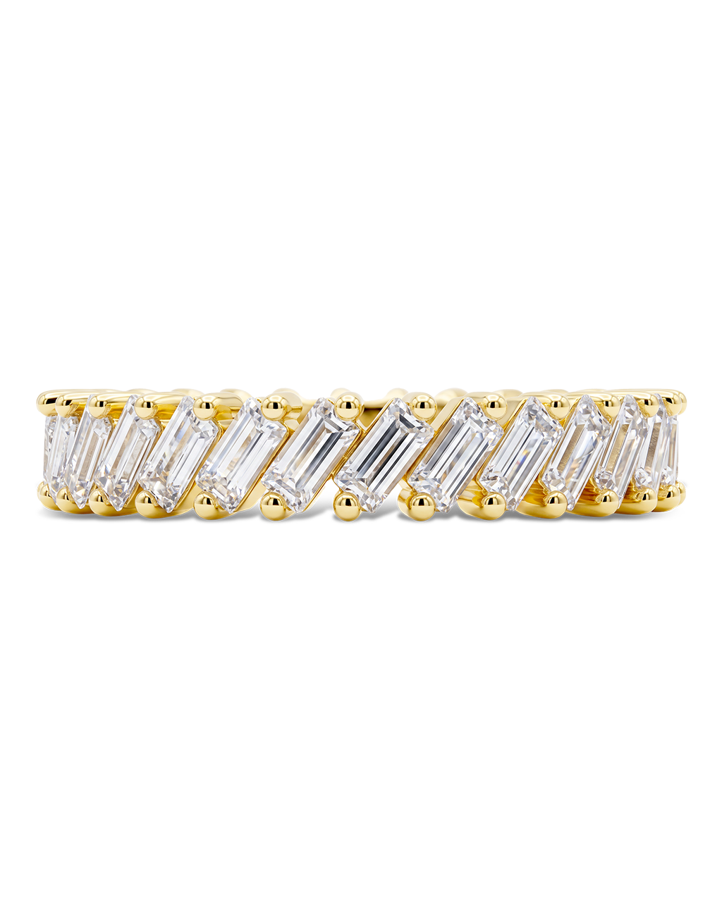 Sterling Silver Itzayana Baguette Eternity Band