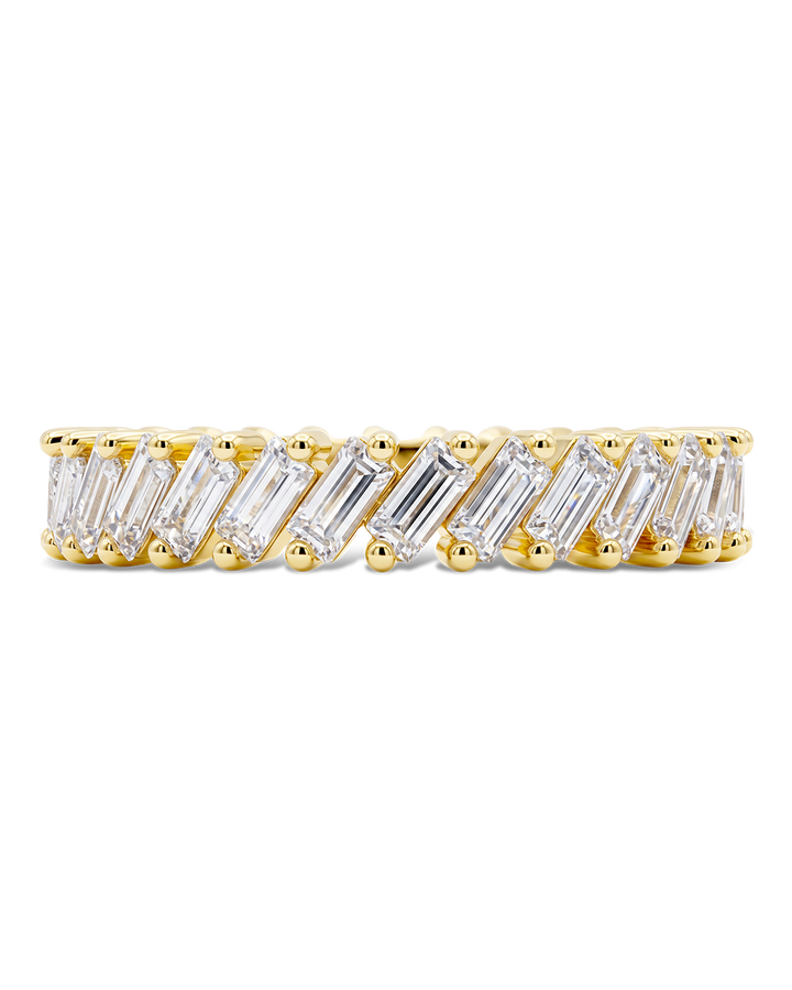 Sterling Silver Itzayana Baguette Eternity Band
